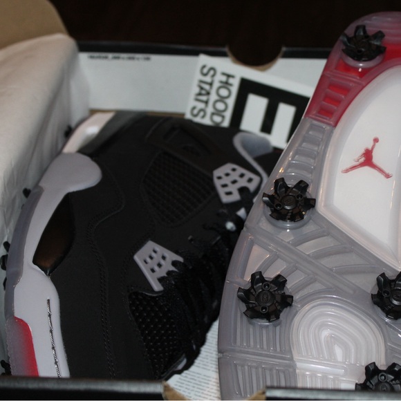 Air Jordan 4 IV Retro Bred Mens Size 13 Golf Sneakers - Picture 16 of 17